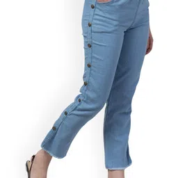 NEUNK Women Comfort Regular Fit Mid-Rise Stretchable Jeans image 3