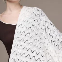 Cayman Self-Design Knitted Shawl image 5