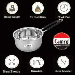 camro Deep Sauce Pan Sauce Pan 16 cm diameter 1.1 L capacity image 4