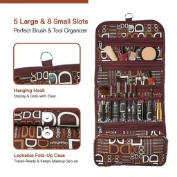 Kuber Industries Brown Set of 2 Regular Makeup Organiser Organisers image 4