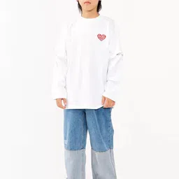 LULU & SKY Boys High-Rise Light Fade Baggy Jeans image 2