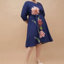Nexus by Lifestyle Women Floral Print A-Line Plus Size Dress-picture-38