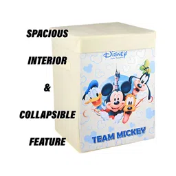 Aura Cream & Blue 2 Pcs Disney Team Toy Multi-Utility Organisers With Lid image 5