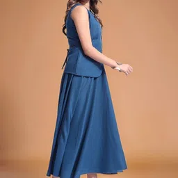 all about you Round-Neck Sleeveless Waistcoat With Skirt image 2