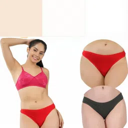 ORLIZEA Pack of 2 Women Low-Rise Cotton Blend Thongs-picture-38