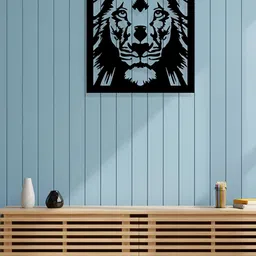 ARTROOMS Black Lion Metal Wall Hanging-image-65