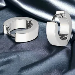 PolluxCraft Silver-Plated Korean Contemporary Hoop Earrings-picture-28