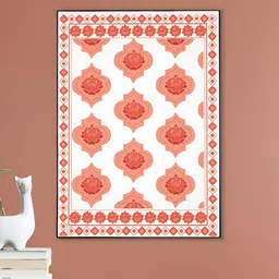 nestroots Mughal Bazaar Bustle White & Pink Floral And Botanical Wall Art-image-37