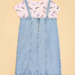 Pantaloons Junior Girls Pinafore Dress image 4