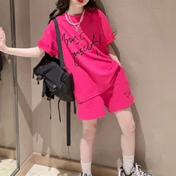 LULU & SKY Girls Printed T-shirt with Shorts-picture-57