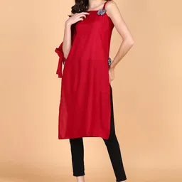 Aiza Collection Shoulder Straps Straight Kurta-picture-28