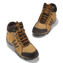 Woodland Men Nubuck Trekking Shoes-image-73