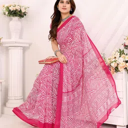 Ambuja International Pure Georgette Leheriya Saree-picture-25