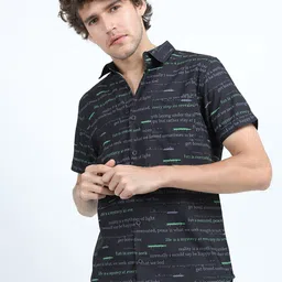 LOCOMOTIVE Men Premiums Printed Casual Slim Fit Shirt-image-77