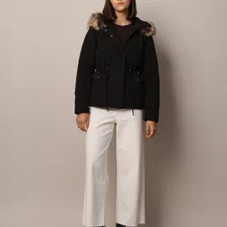 ONLY Spread Collar Single-Breasted Parka Coat image 5