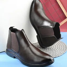 The Roadster Lifestyle Co. Men Slip-On Round Toe Chelsea Boots-picture-13