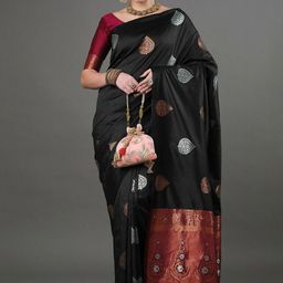Moda Rapido Woven Design Zari Art Silk Banarasi Saree-picture-48