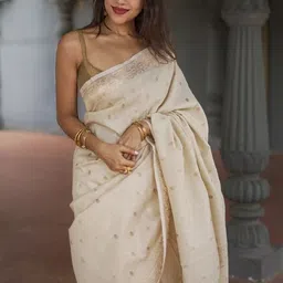 CANIZZARO Woven Design Zari Handloom Banarasi Saree image 4