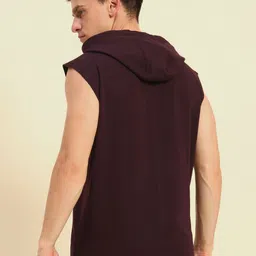 Mast & Harbour Men Hooded Cotton T-shirt image 5