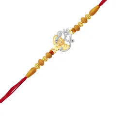 vivastri Vivastri's Premium Rudraksha Sai Om Rakhi For Brother & Lovely Sister-VIVA1048RKG-picture-23