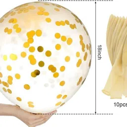 maithili decors Solid Confetti Balloons Birthday Decoration Balloon image 2