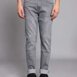 TRIGGER Men Slim Fit Mid-Rise Light Fade Stretchable Jeans-picture-40