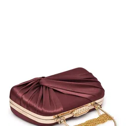 FOR THE BEAUTIFUL YOU Buckle Detail Box Clutch image 3