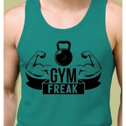 BAESD Pack of 2 Printed Round Neck Gym Vest image 2