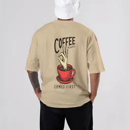 Moda Rapido Men Graphic Printed Round Neck Oversized T-shirt image 3