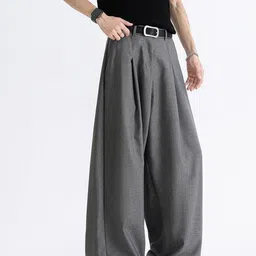 StyleCast x Revolte Men Loose Fit Easy Wash Pleated Trousers image 3