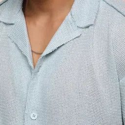 Campus Sutra Men Comfort Textured Opaque Casual Oversized Shirt image 2