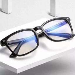 Arzonai Unisex Clear Lens & Black Frame Square Sunglasses-picture-48