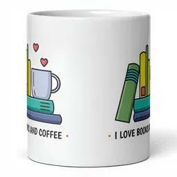 Mr UVD White & Yellow Graphic Printed Ceramic Glossy Mug- 350 ml image 4