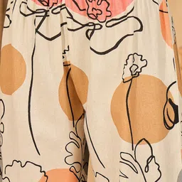 Sangria Abstract-Printed Pure Cotton Tunic With Trouser Co-Ords image 2