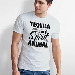 Seekbuylove Men Typography Printed Bio Finish T-shirt image 4