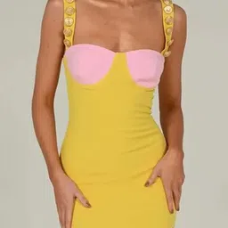 LULU & SKY Women Shoulder Straps Bodycon Mini Dress-picture-38