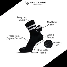 Sockscarving Men Printed Ankle Length Socks image 2