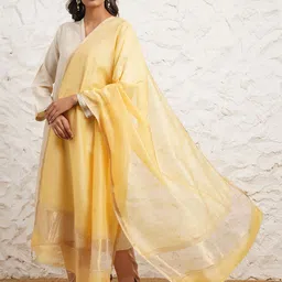 JAYPORE Cotton Silk Tasselled Dupatta-picture-10