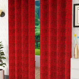 Galaxy Home Decor Maroon Set of 2 Room Darkening Window Curtain-image-31