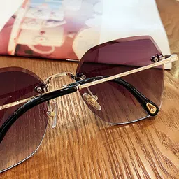 Leeway Unisex Oversized Sunglasses with UV Protected Lens LW-1894-Brown image 5