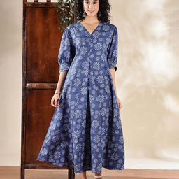 Anouk Women Floral Printed Fit & Flare Maxi Dress-picture-7