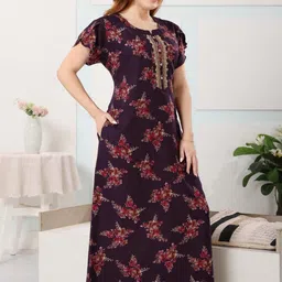 TRUNDZ Women Cotton Blend Nightdress image 5