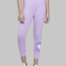 ZUNIORS SSC Kids Girls Pack of 2 Multicolor Printed Mid-Rise Regular Fit Capris-picture-36