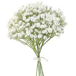 TIED RIBBONS White 6 Pieces Artificial Flower image 3