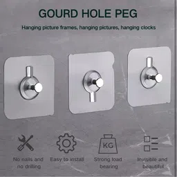 jpe Strong Adhesive Photo Frame Wall Hooks Sticky Hanger Holder for Home Hook 10 image 4