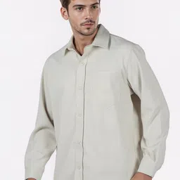 Celio Men Classic Oversized Fit Solid Spread Collar Casual Shirt image 4