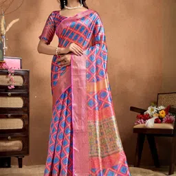 you shop we ship Zari Silk Blend Saree-picture-20