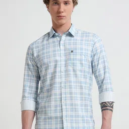 RS Fashions Men Comfort Slim Fit Checked Casual Shirt-image-7