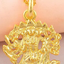 MEMOIR Gold-Plated Contemporary Pendants with Chains-picture-26