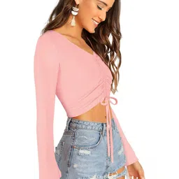SZN Bell Sleeve Crop Top image 2
